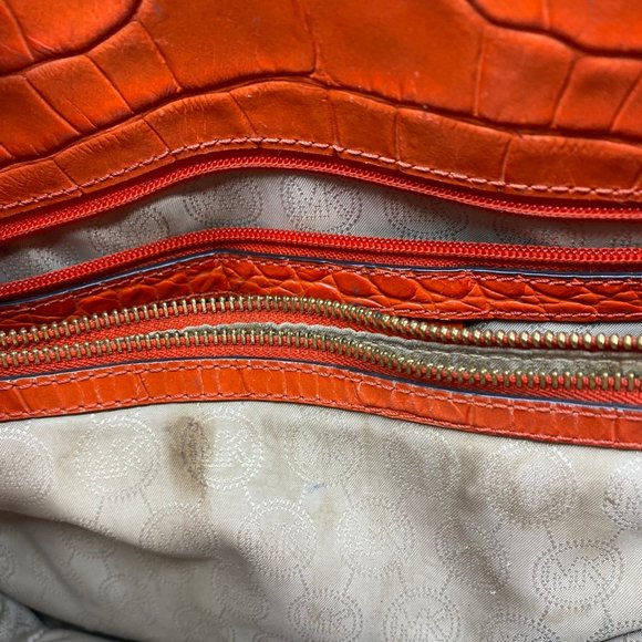 Michael Kors L Orange Leather Crossbody/Handbag - Picture 12 of 15